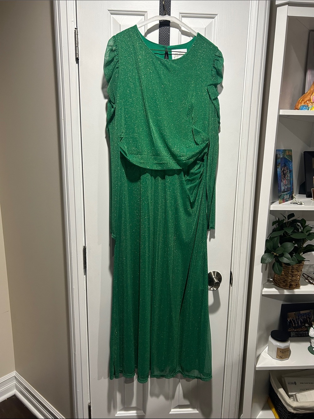 Lilly Pulitzer Shimmering Emerald Green Maxi Dress
